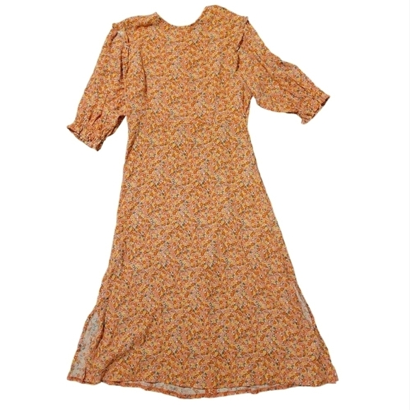 Faithful the Brand Jean Marie Midi Dress Ditsy Floral Women's Size 4 Cottagecore - Picture 2 of 12